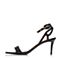 JoyPeace真美诗夏季专柜同款黑色牛皮细跟女凉鞋ZI224BL6