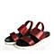 JoyPeace真美诗夏季专柜同款红色时尚休闲女凉鞋ZT803BL6
