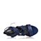 JoyPeace真美诗夏季专柜同款兰色个性绑带女凉鞋ZE523BL6