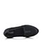 JoyPeace真美诗春季专柜同款黑色皮布拼接时尚休闲女单鞋ZT603AM6