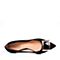 Joy&Peace/真美诗秋季专柜同款黑色金属方扣尖头女猫跟单鞋ZR750CQ6