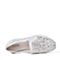 Joy&Peace/真美诗秋季专柜同款白色蕾丝透气网布坡跟女休闲单鞋300-1CM6