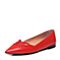 Joy&Peace/真美诗春季专柜同款红色羊皮女浅口单鞋ZK122AQ7