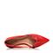 Joy&Peace/真美诗春季专柜同款红色羊皮女浅口单鞋ZK122AQ7