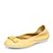 Joy&Peace/真美诗春季专柜同款黄色羊皮女休闲单鞋ZPT15AQ7