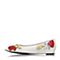 Joy&Peace/真美诗春季专柜同款白/红色女休闲单鞋ZYB46AQ7