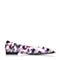 Joy&Peace/真美诗春季专柜同款紫色珠光漆皮牛皮印花撞色女单鞋ZK128AQ7