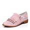 JoyPeace真美诗春季专柜同款粉色羊绒皮女单鞋ZX708AM7
