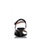 JoyPeace真美诗夏季专柜同款黑/灰色牛皮优雅细跟一字带女凉鞋YNL24BL7