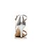 JoyPeace真美诗夏季专柜同款银色羊皮优雅细跟一字带女凉鞋ZC681BL7