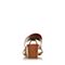 JoyPeace真美诗夏季专柜同款棕色时尚耳环扣牛皮粗跟女凉鞋ZT111BL7