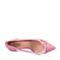 Joy&Peace/真美诗春季专柜同款粉红/粉色绒皮布拼接细跟单鞋女YOS08AQ8