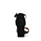 Joy&Peace/真美诗夏季专柜同款黑色羊绒皮革水钻粗跟高跟女凉鞋YOH01BL8