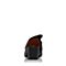 Joy&Peace/真美诗春季专柜同款黑色羊皮粗跟高跟后空凉鞋女YNC14AH8