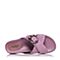 Joy&Peace/真美诗夏季专柜同款紫色羊绒皮女休闲凉鞋拖鞋ZS124BT8