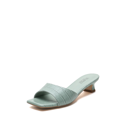 JoyPeace/真美诗2021夏季新款商场同款时尚鳄鱼纹凉拖鞋YRP10BT1