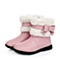 MIFFY/米菲童鞋冬季二层皮粉色女小童童靴时装靴DM0220