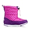 MIFFY/米菲童鞋冬季反毛皮/纺织物紫色女小童童靴雪地靴DM0269