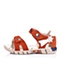 MIFFY/米菲童鞋2015夏季反毛皮/PU橙色男小童沙滩凉鞋DM0366