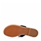 millies/妙丽夏季专柜同款黑漆皮胎牛皮秀气夹趾方跟女凉鞋LLR41BT5