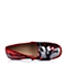 millie's/妙丽秋季专柜同款红/黑色布/牛皮革女皮鞋LWV35CM5