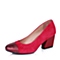 millie's/妙丽秋季专柜同款深红色羊绒皮浅口优雅女单鞋LB503CQ5