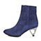 millie's/妙丽冬季专柜同款兰紫色羊皮女皮靴LD441DD5