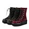 millie's/妙丽冬季专柜同款紫红色牛皮女皮靴（皮里）LXC62DZ5