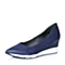Millie's/妙丽秋专柜同款兰紫色羊绒皮女单鞋LB904CQ6