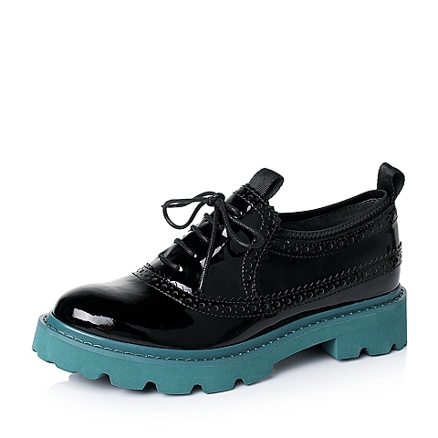 millie's/妙丽秋季专柜同款黑色漆牛皮女单鞋LWS29CM6