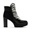 millie's/妙丽冬季专柜同款黑白时尚女皮靴LK141DD6