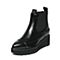 millie's/妙丽冬季专柜同款黑色牛皮女皮靴LJ642DD6