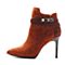 millie's/妙丽冬季专柜同款红棕色时尚女皮靴LXM65DD6