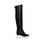millie's/妙丽冬季专柜同款牛皮弹力坡跟时尚超长女靴P5301DE6