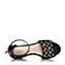 Millie's/妙丽夏专柜同款牛皮镂空坡跟女凉鞋LZH09BL6