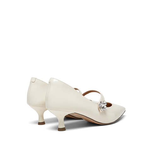 millie's妙丽2023春商场同款漆牛皮时尚优雅细跟女单鞋SFY16AQ3