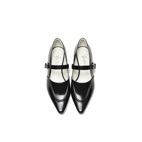 millie's妙丽2024春季玛丽珍简约真皮低跟舒适通勤鞋女LDT02AQ4