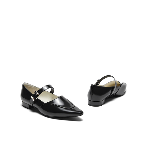 millie's妙丽2024春季玛丽珍简约真皮低跟舒适通勤鞋女LDT02AQ4