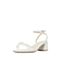 15mins凉鞋女2020夏新款商场同款一字带透明粗高跟仙女风UQR76BL0