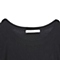 MOUSSY 专柜同款 女款黑色长袖针织连衣裙0106SW70-0120