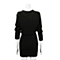 MOUSSY 专柜同款 女款黑色蝙蝠针织连衣裙0106AB70-6400
