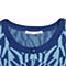 MOUSSY 专柜同款 女款蓝色图案编织开衫0106SN70-1020