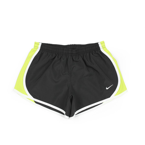 NIKE耐克童装 夏季 黑色女童跑步系列梭织短裤455912-019