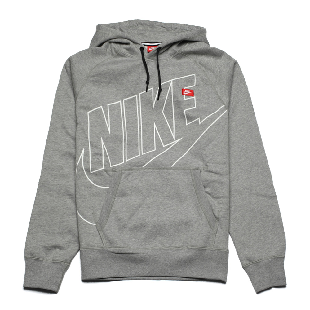 nike耐克 男子nike aw77 flc po hoody-logo套头衫598710-063