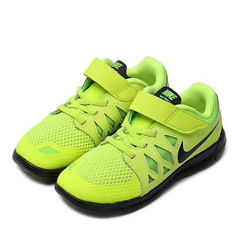 NIKE耐克童鞋 秋季 FREE 5 荧光黄男小童鞋运动鞋跑步鞋644430-700