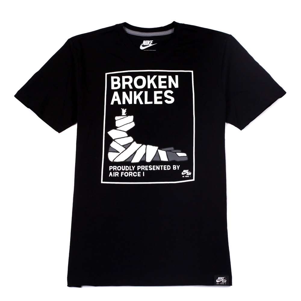 nike耐克 男子as af1 broken ankles teet恤611347-010