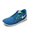 NIKE耐克童鞋夏季FREE5.0蓝色男中大童运动鞋跑步鞋644428-400