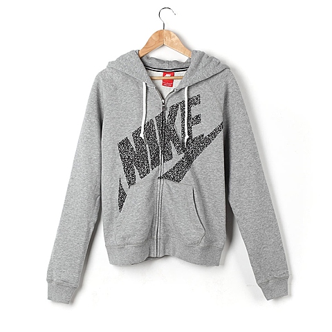 NIKE耐克 女子AS NIKE RALLY FZ HOODY-MEZZO L夹克614874-063