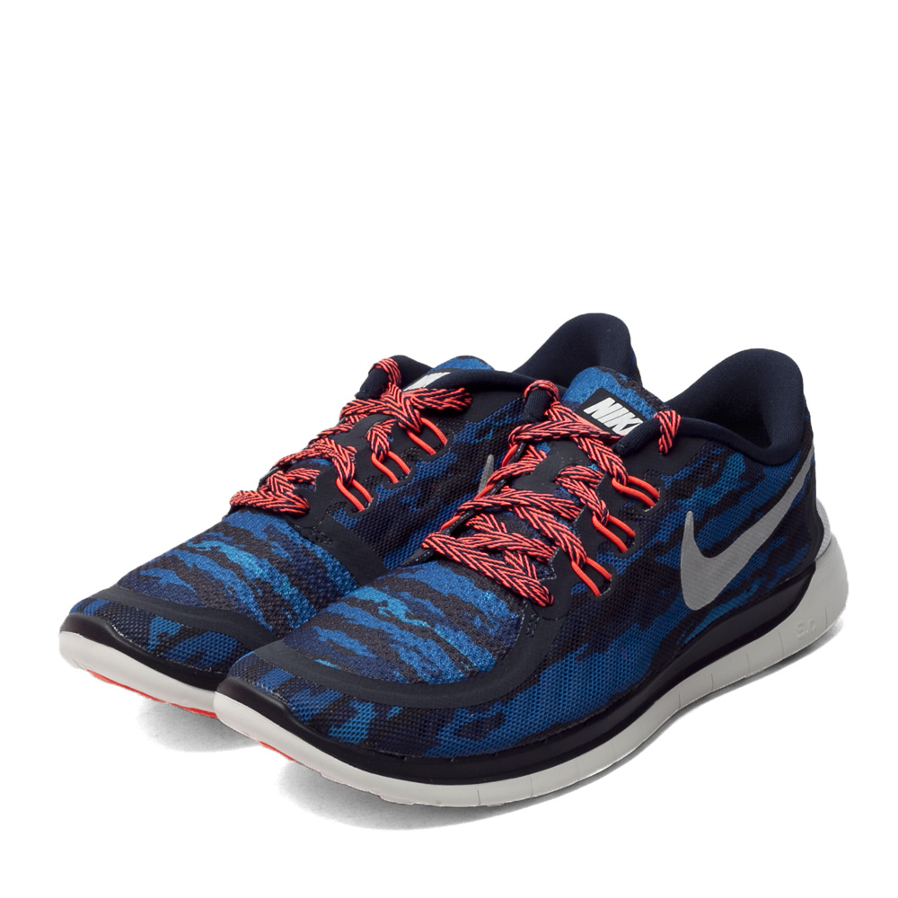 nike耐克2015新款nike free 5.0 print男大童跑步鞋749681-400