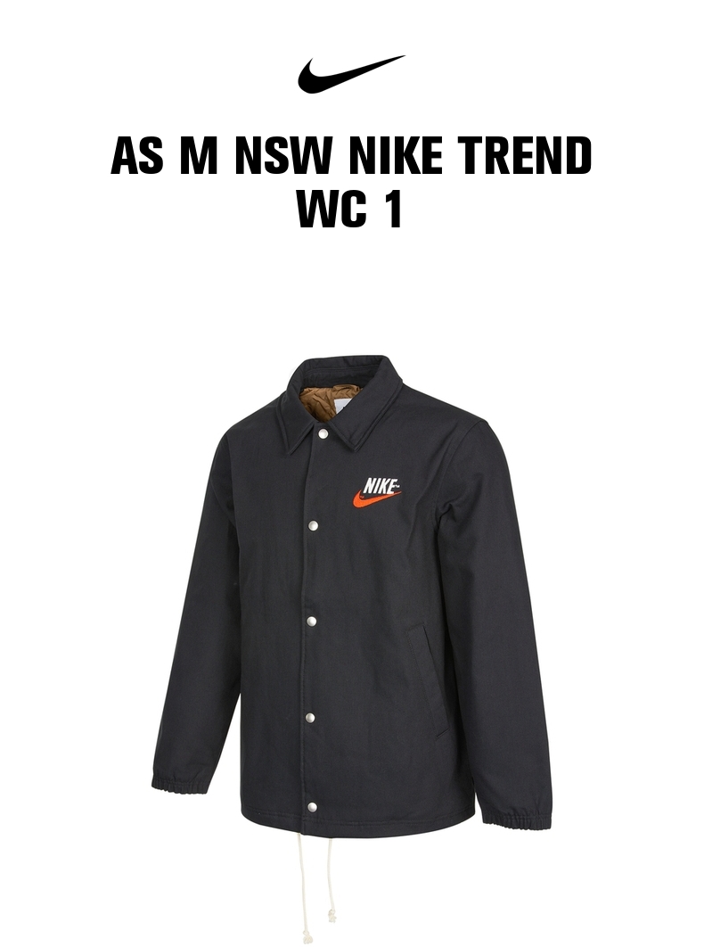 耐克DM5276黑色】Nike耐克2022男子AS M NSW NIKE TREND WC 1薄棉服